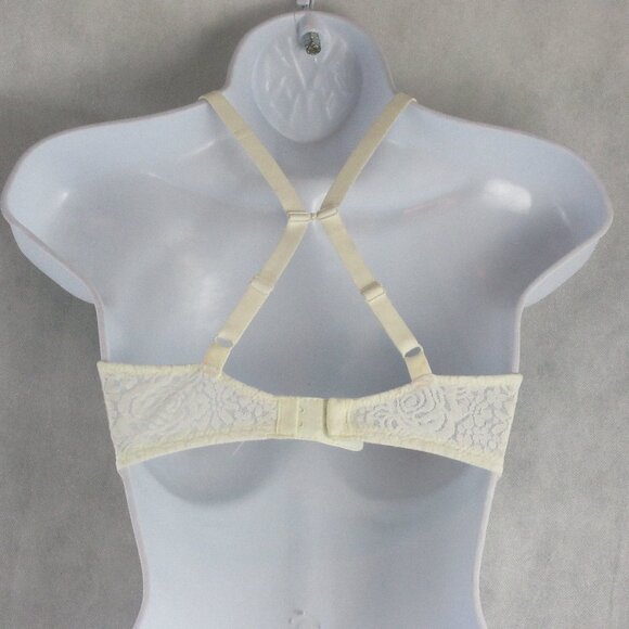 Wacoal Women's Halo Lace Molded Underwire Bra, Ivory Nude 5 Floral, 32D - Picture 2 of 8